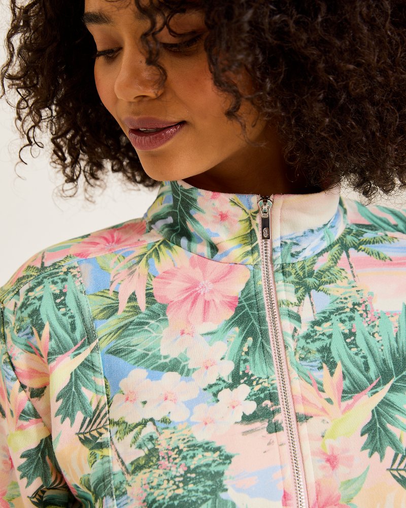 Marina Del Mar Ocean Vida Half-Zip Sweatshirt - Tommy Bahama Women