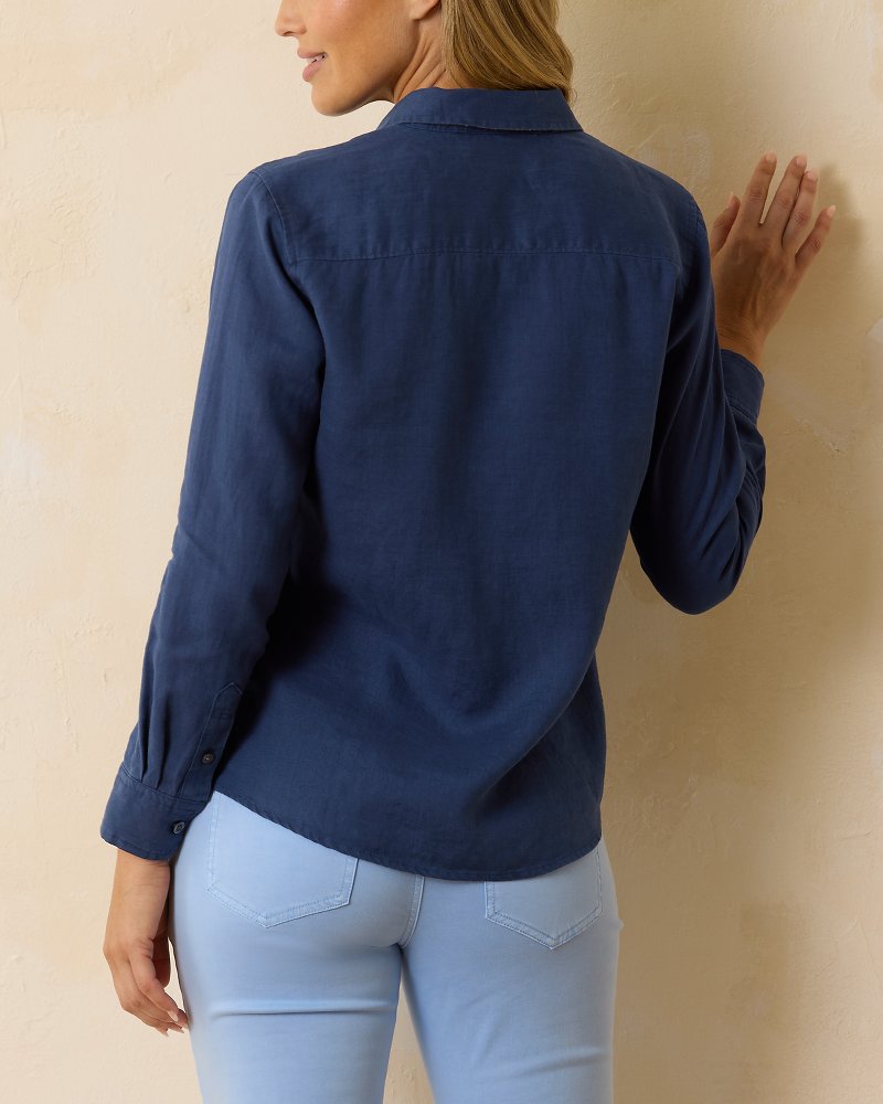 Coastalina Linen Long-Sleeve Shirt - Tommy Bahama Women