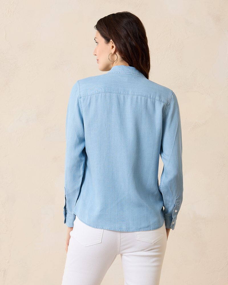 Chambray All Day Long-Sleeve Shirt - Tommy Bahama Women