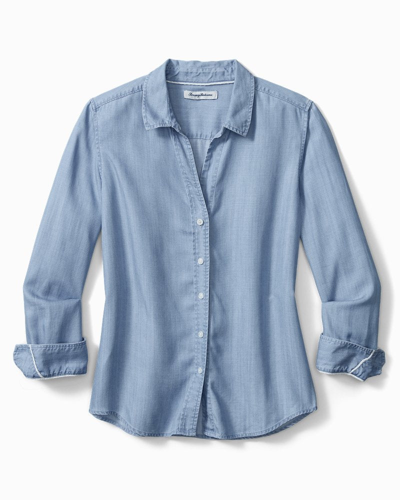 Chambray All Day Long-Sleeve Shirt - Tommy Bahama Women