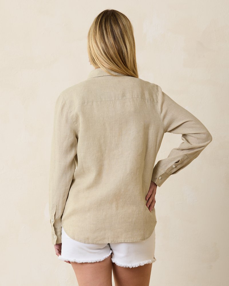 Coastalina Utility Linen Shirt - Tommy Bahama Women
