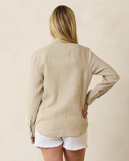 Coastalina Utility Linen Shirt - Tommy Bahama Women