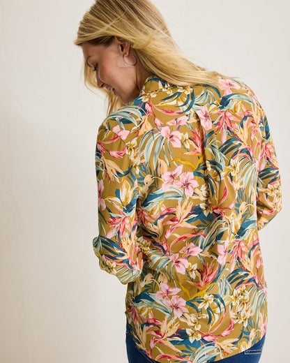 Flora Amora Long-Sleeve Silk Shirt - Tommy Bahama Women