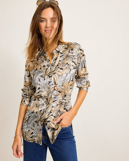 Grand Canal Long-Sleeve Silk Shirt - Tommy Bahama Women