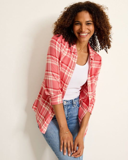 Seabed Sands Flannel Shirt - Tommy Bahama Women