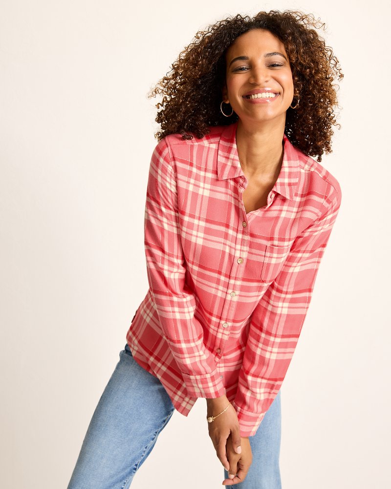 Seabed Sands Flannel Shirt - Tommy Bahama Women