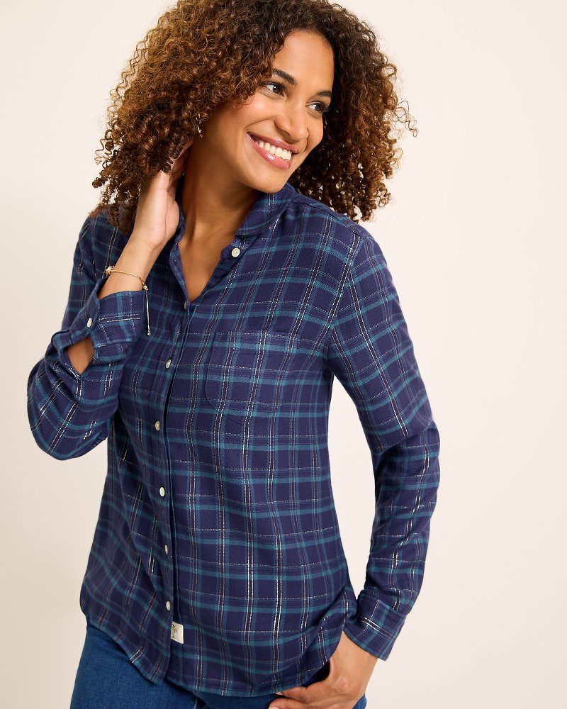 Golden Sands Flannel Shirt - Tommy Bahama Women