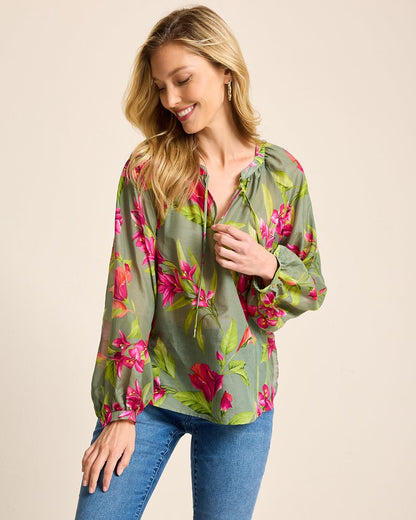 Agua Amara Lavish Blooms Peasant Top - Tommy Bahama Women