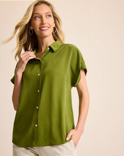 Silk Dolman Camp Shirt - Tommy Bahama Women