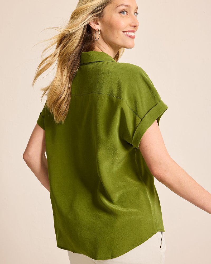 Silk Dolman Camp Shirt - Tommy Bahama Women