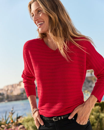 Jewel Bay Sequin V-Neck Sweater - Tommy Bahama Women