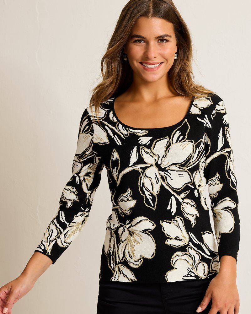 Noche Mar Jacquard Sweater - Tommy Bahama Women