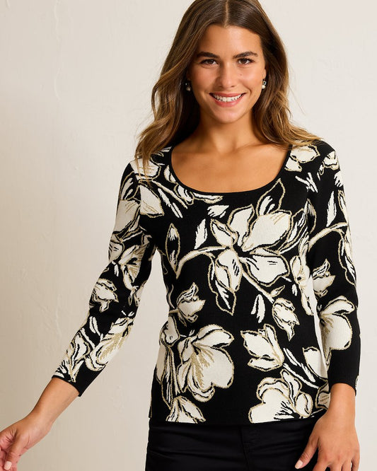 Noche Mar Jacquard Sweater - Tommy Bahama Women