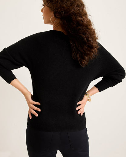 Embellished Pineapple Cashmere-Blend Sweater - Tommy Bahama Women