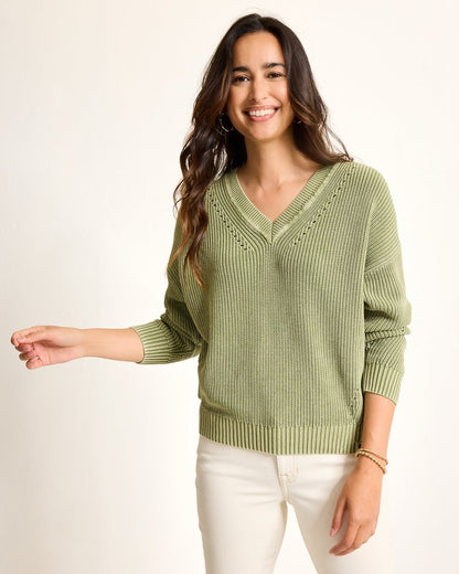 Salt Wash V-Neck Sweater - Tommy Bahama Women