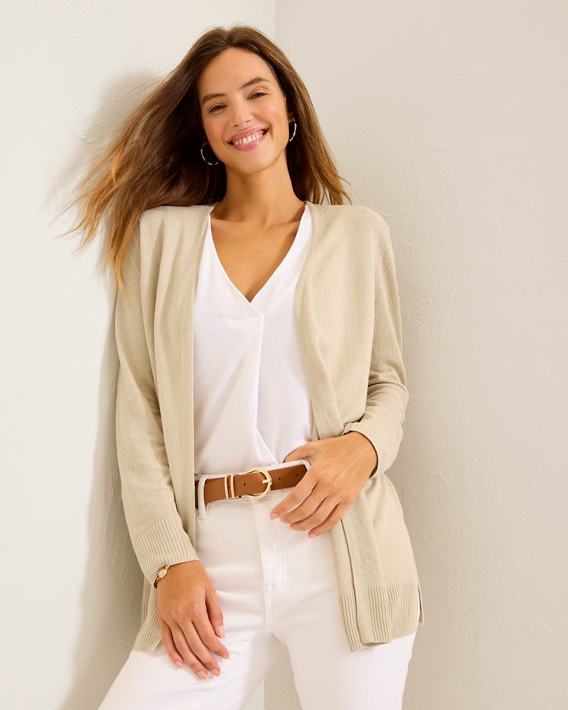 Addison Beach Linen-Blend Cardigan - Tommy Bahama Women