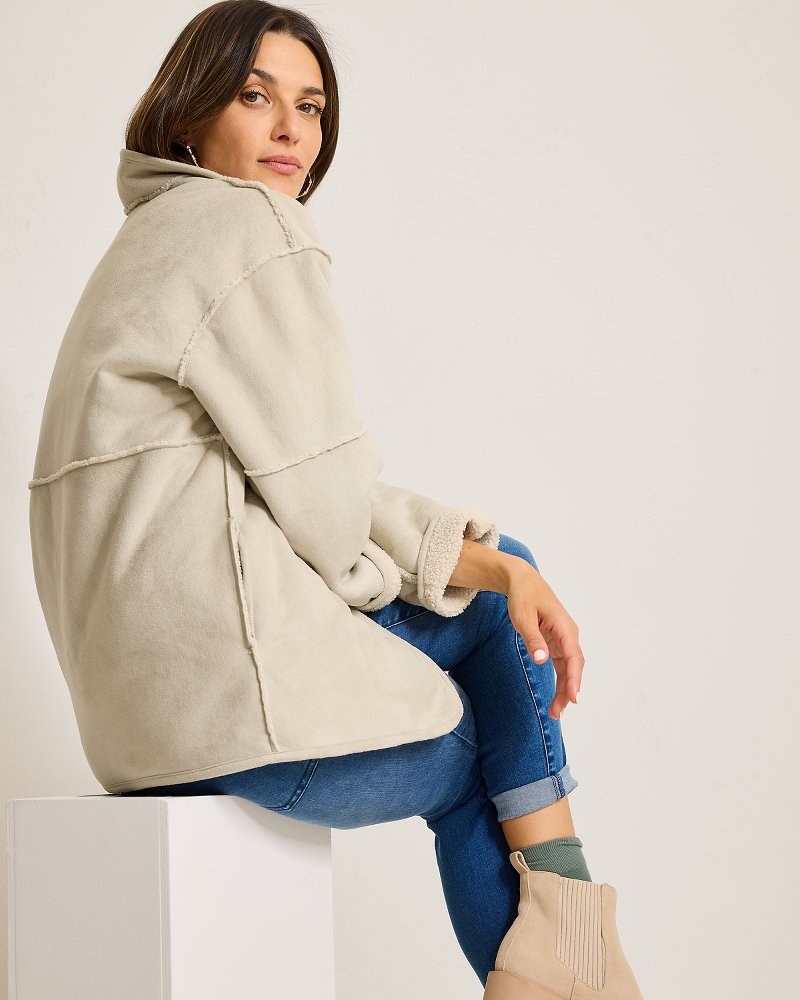 Reversible Faux Shearling Coat - Tommy Bahama Women