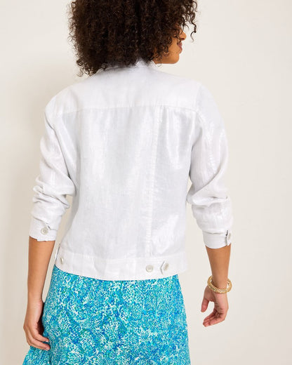 Two Palms Shimmer Linen Jacket - Tommy Bahama Women