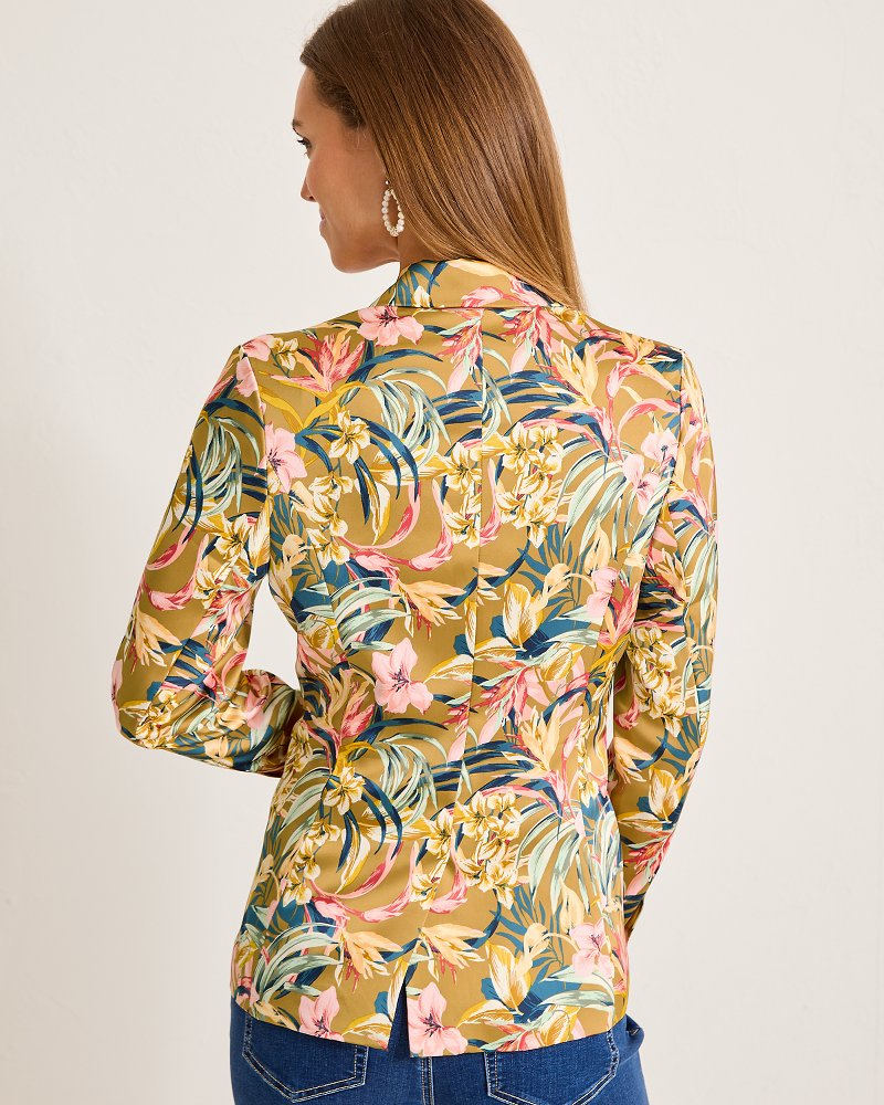Flora Amora Satin Blazer - Tommy Bahama Women