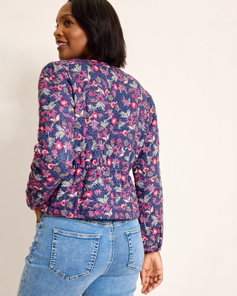 Sweeping Floral Quilted Jacket - Tommy Bahama Women