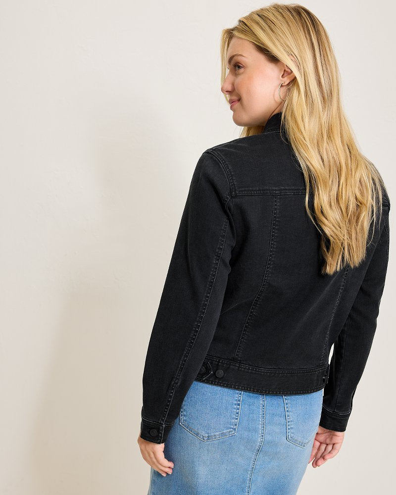 Black Classic Jean Jacket - Tommy Bahama Women