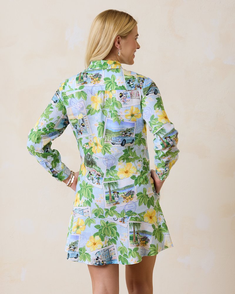 Disney Coastalina Postcard to Paradise Linen Dress - Tommy Bahama Women