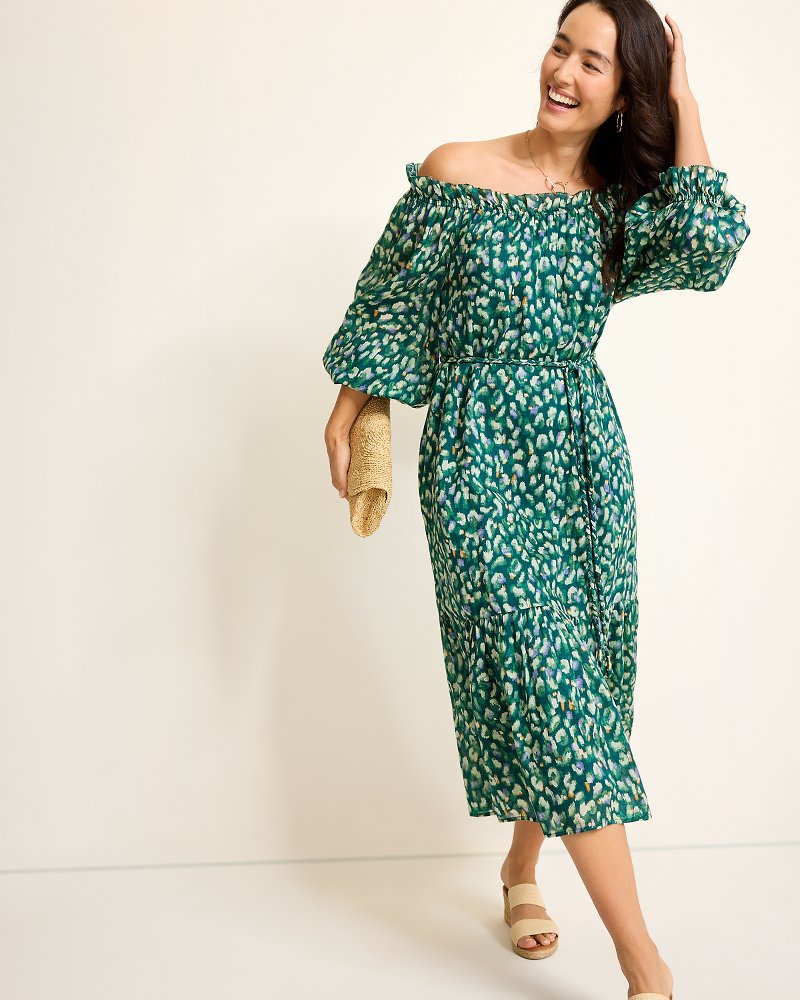Jeweled Jaguar Midi Dress - Tommy Bahama Women