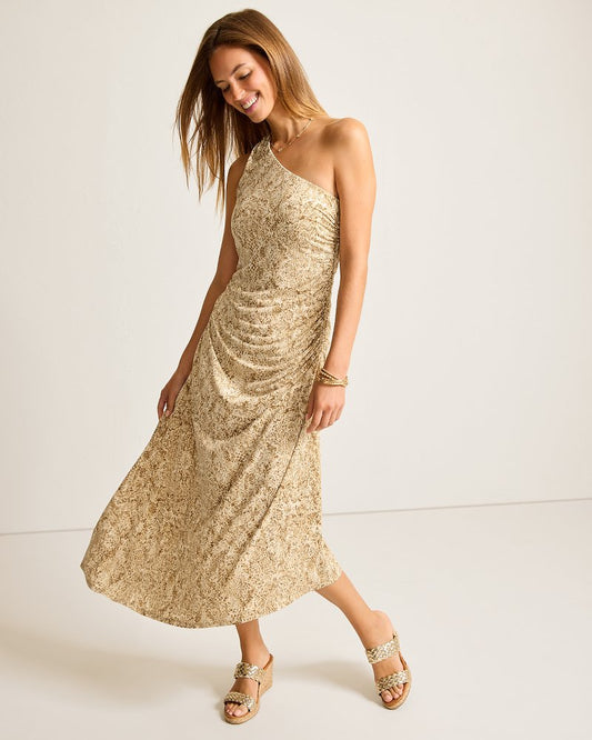 Playa Python Maxi One-Shoulder Dress - Tommy Bahama Women