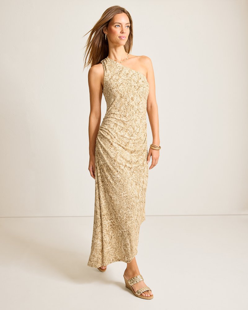 Playa Python Maxi One-Shoulder Dress - Tommy Bahama Women