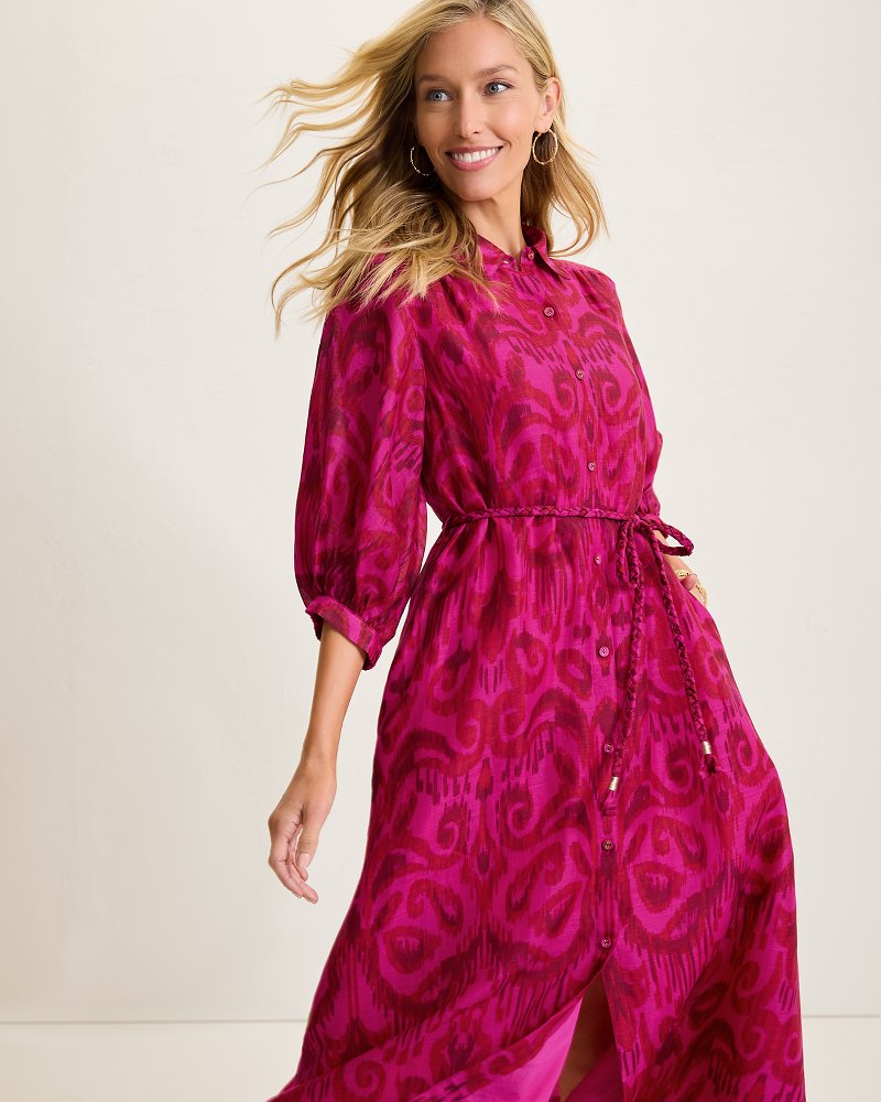 Seaside Ikat Midi Shirt Dress - Tommy Bahama Women