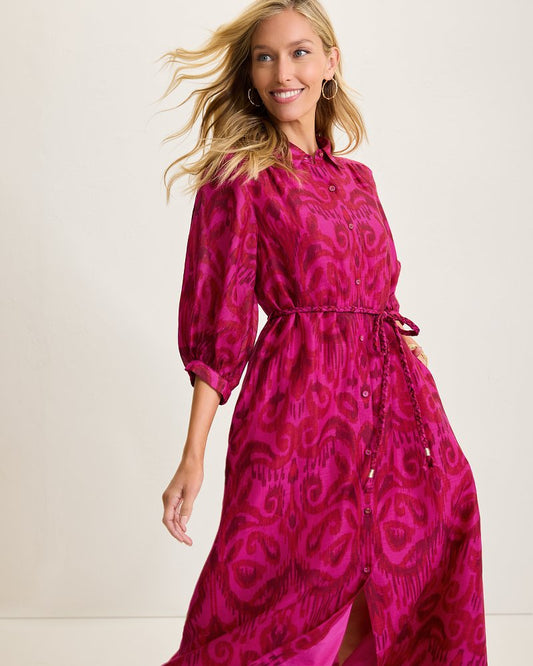 Seaside Ikat Midi Shirt Dress - Tommy Bahama Women