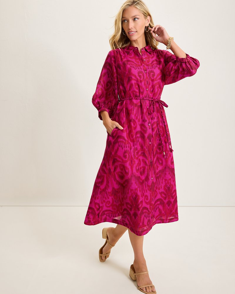 Seaside Ikat Midi Shirt Dress - Tommy Bahama Women