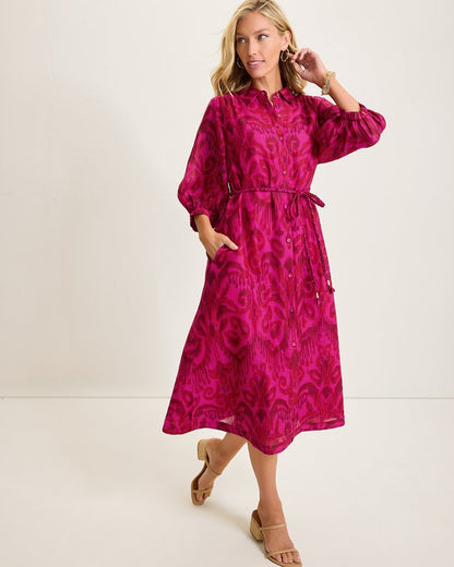 Seaside Ikat Midi Shirt Dress - Tommy Bahama Women