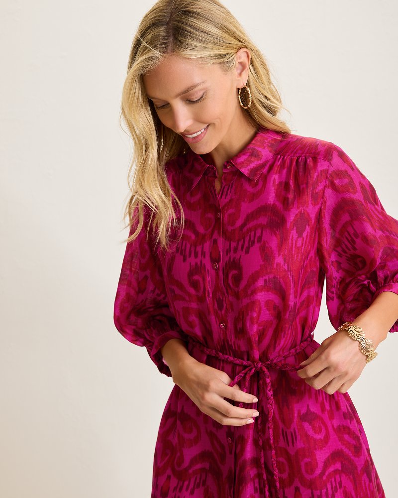 Seaside Ikat Midi Shirt Dress - Tommy Bahama Women