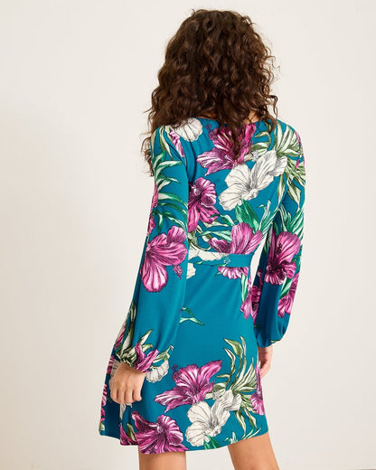 Villa Garden Long-Sleeve Short Dress - Tommy Bahama Women