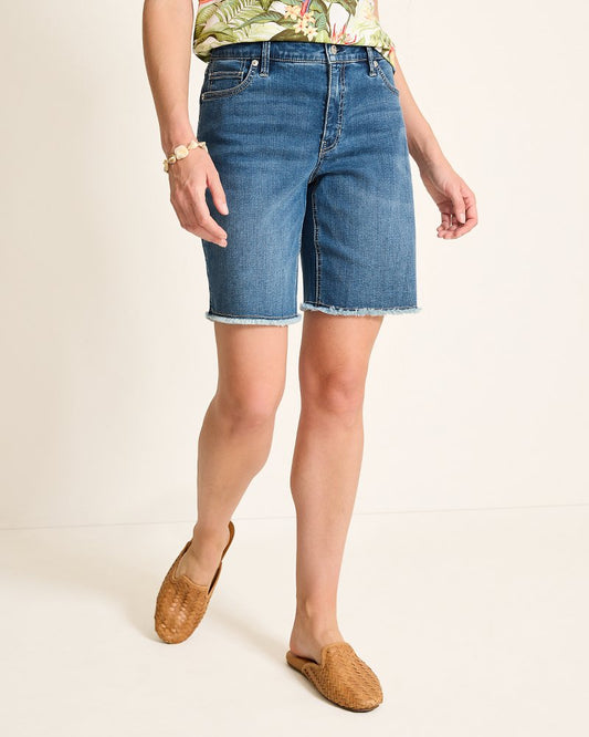 Cut-Off Bermuda Denim Shorts - Tommy Bahama Women