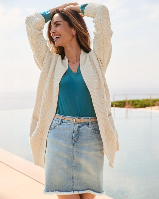 Boracay® Indigo Raw-Edge Skirt - Tommy Bahama Women