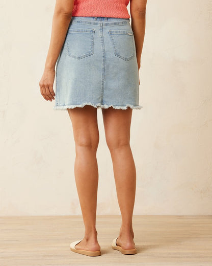 Boracay® Indigo Raw-Edge Skirt - Tommy Bahama Women