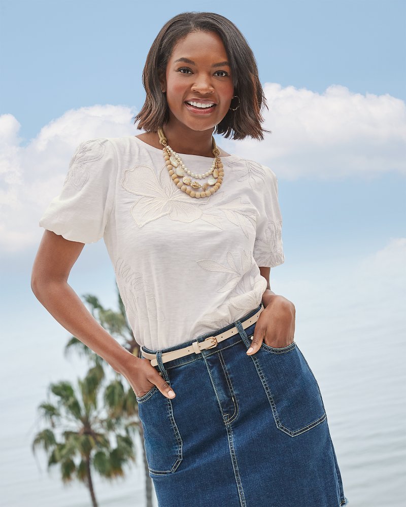 Utility Denim Skirt - Tommy Bahama Women