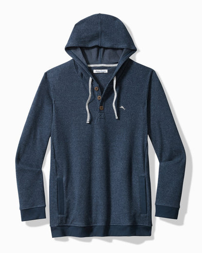 Big & Tall Textured Twill Stripe Hoodie - Tommy Bahama Men