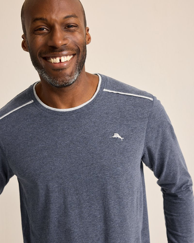 Big & Tall Jersey Long-Sleeve Crewneck T-Shirt - Tommy Bahama Men