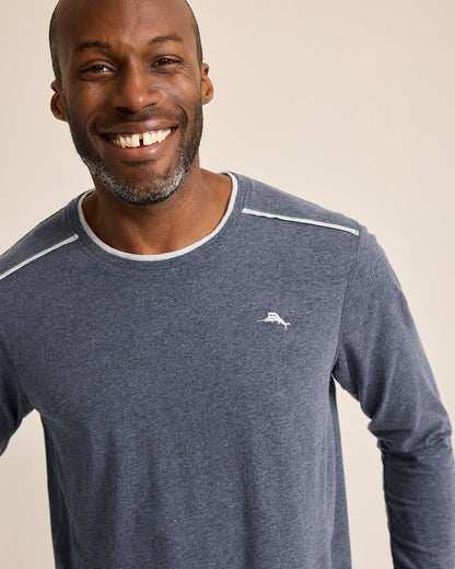 Big & Tall Jersey Long-Sleeve Crewneck T-Shirt - Tommy Bahama Men