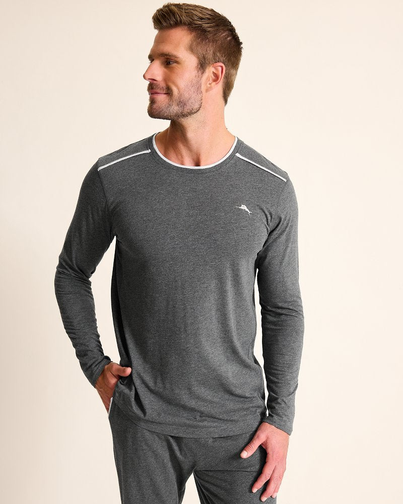 Big & Tall Jersey Long-Sleeve Crewneck T-Shirt - Tommy Bahama Men