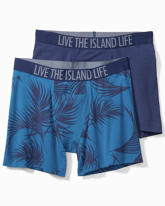 Cotton-Modal Boxer Briefs - 2-Pack - Tommy Bahama Men
