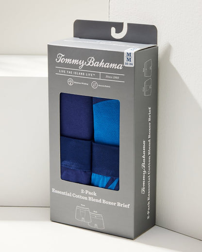 Cotton-Modal Boxer Briefs - 2-Pack - Tommy Bahama Men
