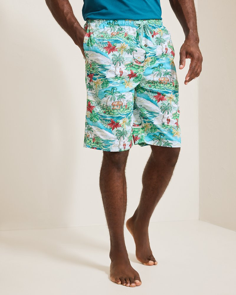 Woven Tropical Print Pajama Shorts - Tommy Bahama Men