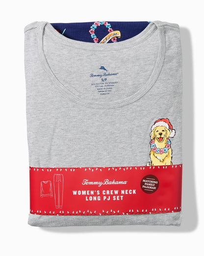 Holiday Dog Long Sleeve & Pants Family Pajama Set - Tommy Bahama Women