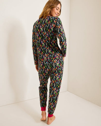 Holiday Parrot V-Neck & Pants Family Pajama Set - Tommy Bahama Women