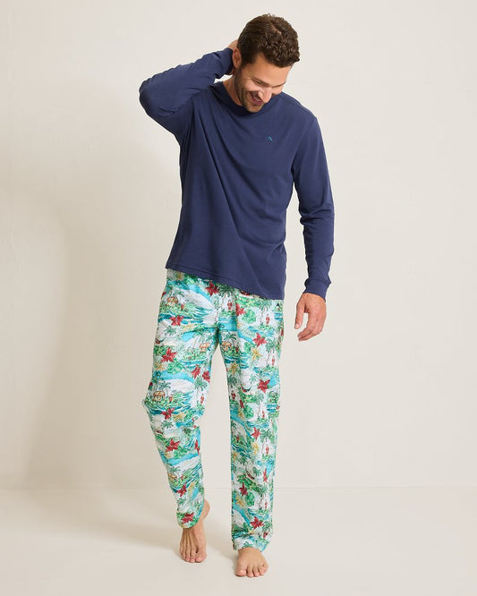 Jersey Long Sleeve & Pants Pajama Set - Tommy Bahama Men