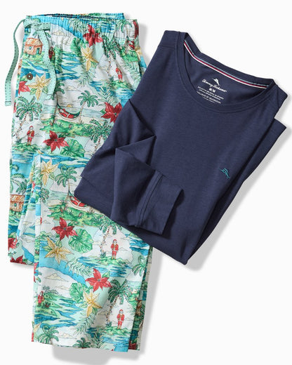 Jersey Long Sleeve & Pants Pajama Set - Tommy Bahama Men